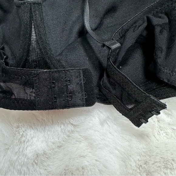 NWT PLAYBOY Vintage Push Up Black Logo Bra - Picture 4 of 7